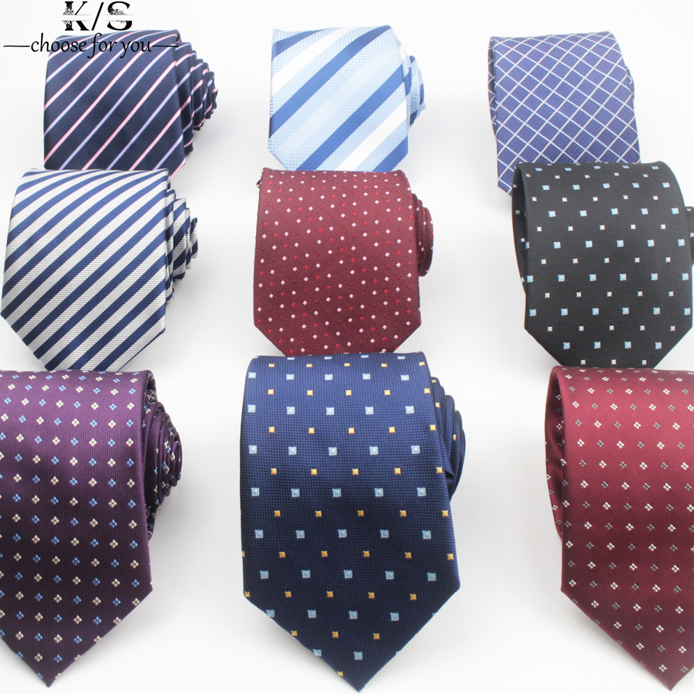 Men's Tie 8cm Stripe Dot Neckt - Men Formal Wear With Tie reseña y precio