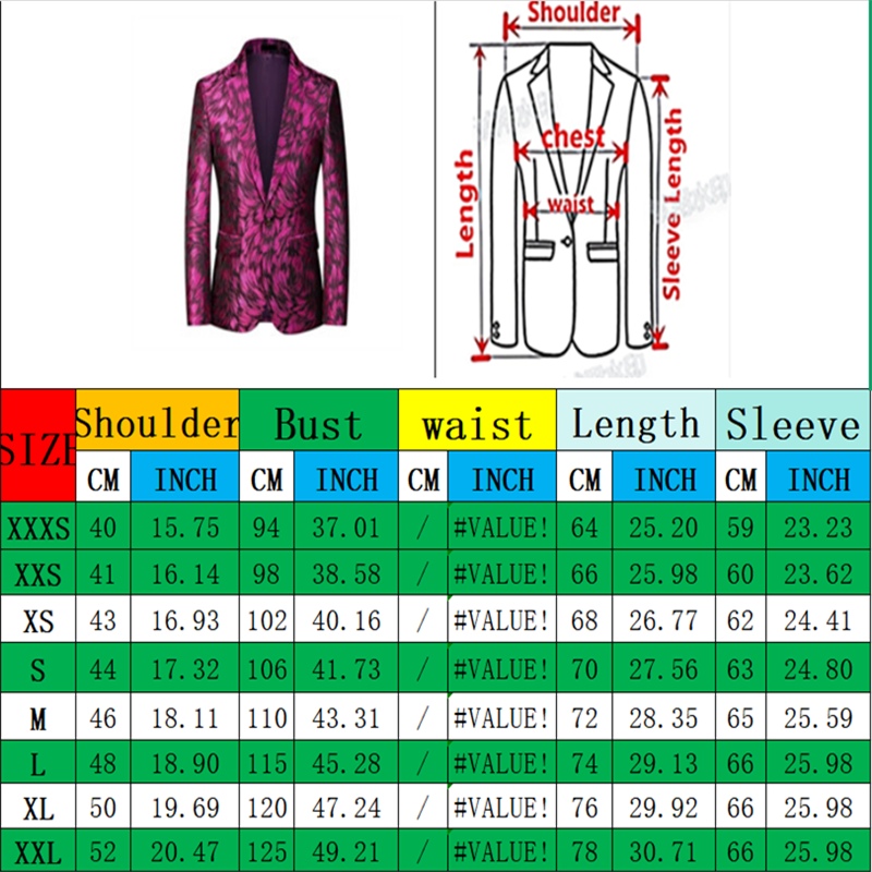 Red men's long-sleeved suit ja - Men Formal Wear Purple reseña y precio