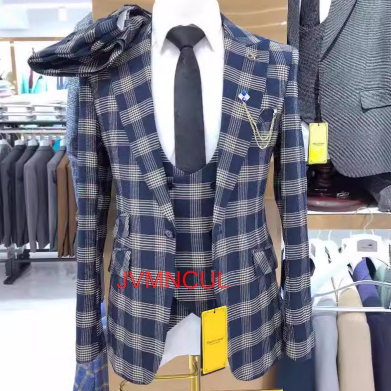 Men's Color Block 3 Piece Suit - Men'S Formal Wear For Reception reseña y precio