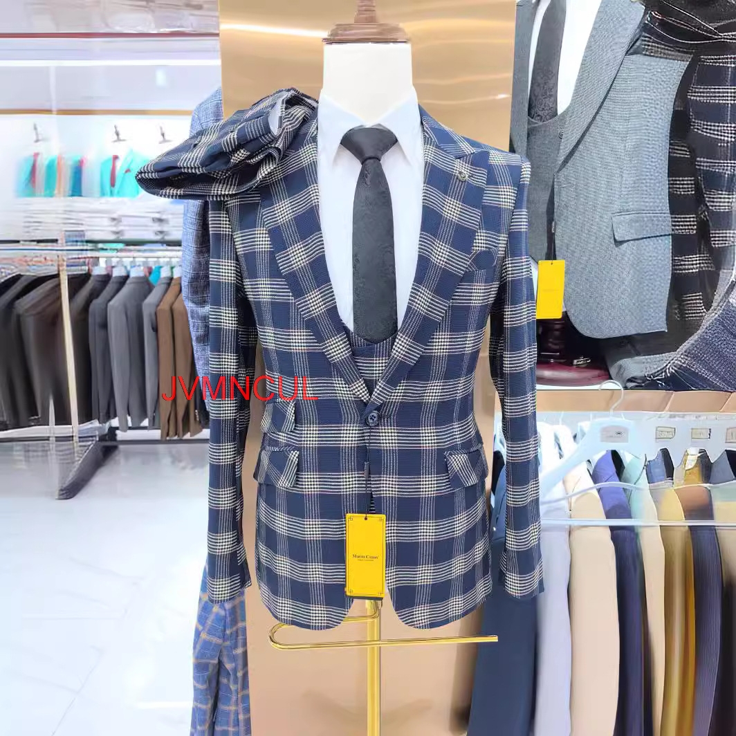 Men's Color Block 3 Piece Suit - Men'S Formal Wear For Reception reseña y precio
