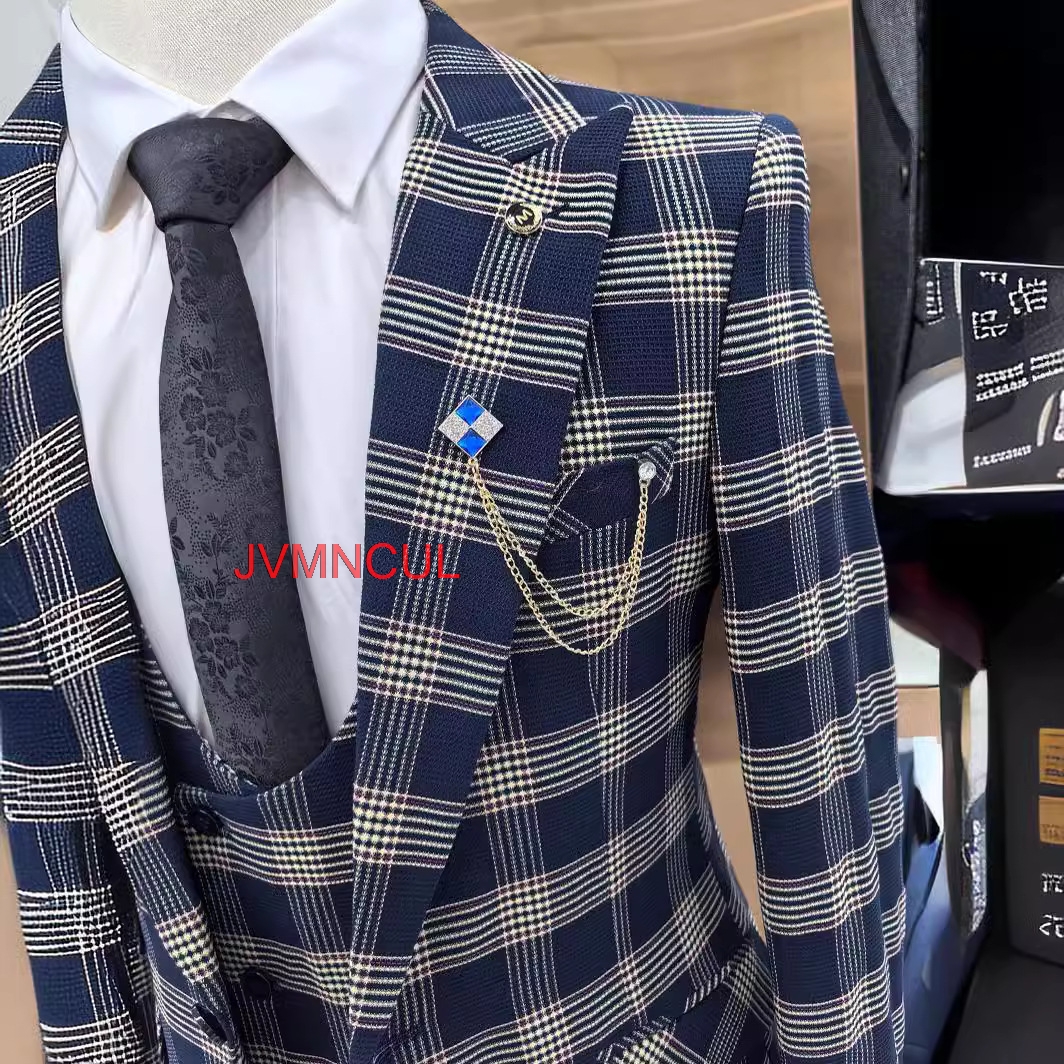 Men's Color Block 3 Piece Suit - Men'S Formal Wear For Reception reseña y precio