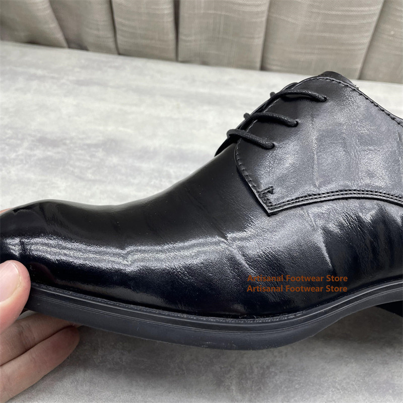 Men's Black Leather Oxford Sho - Men'S Formal Office Wear Shoes reseña y precio