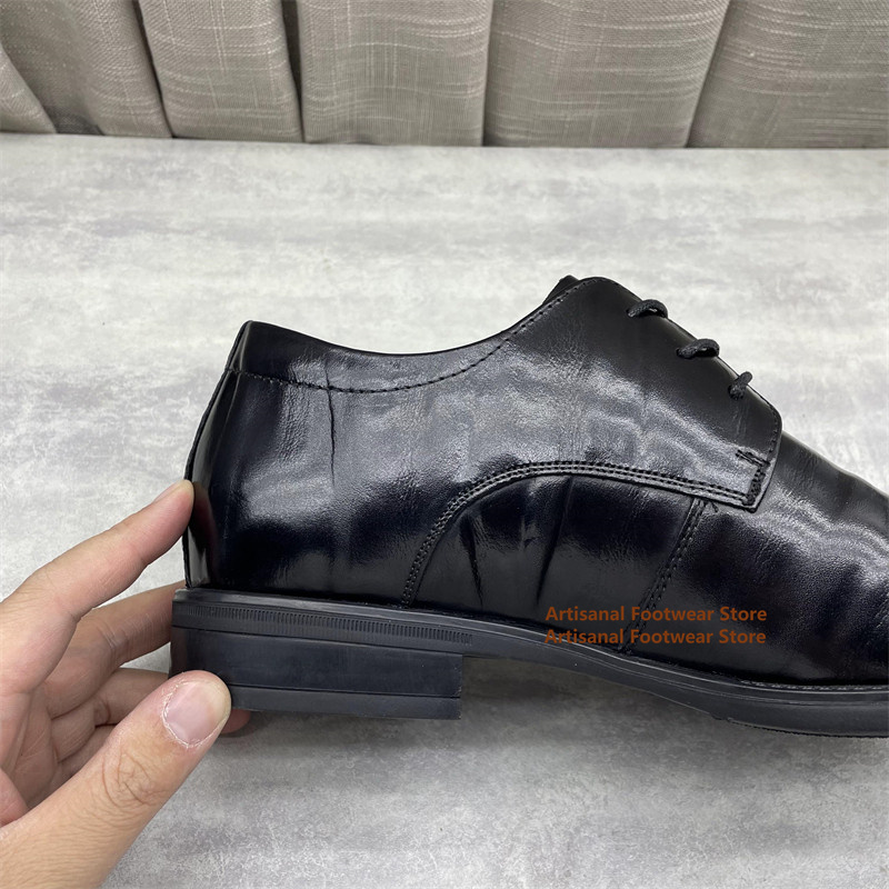 Men's Black Leather Oxford Sho - Men'S Formal Office Wear Shoes reseña y precio