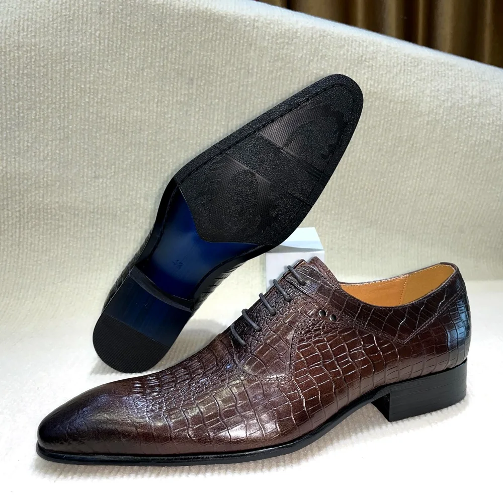 Italian Luxury Men's Pointed T - Men'S Formal Office Wear Shoes reseña y precio