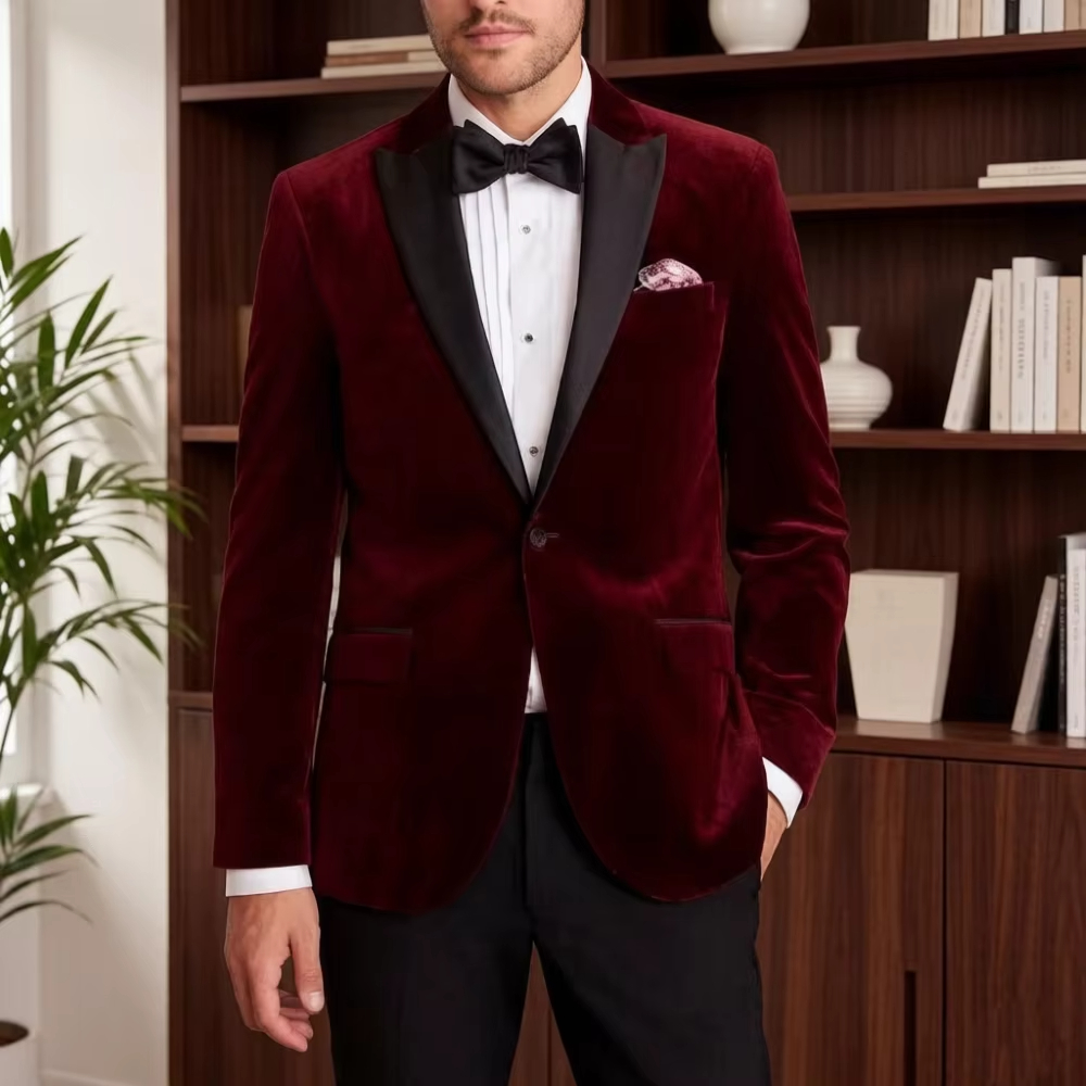 Velvet Formal Suits for Men Sl - Men'S Formal Wear For Reception reseña y precio