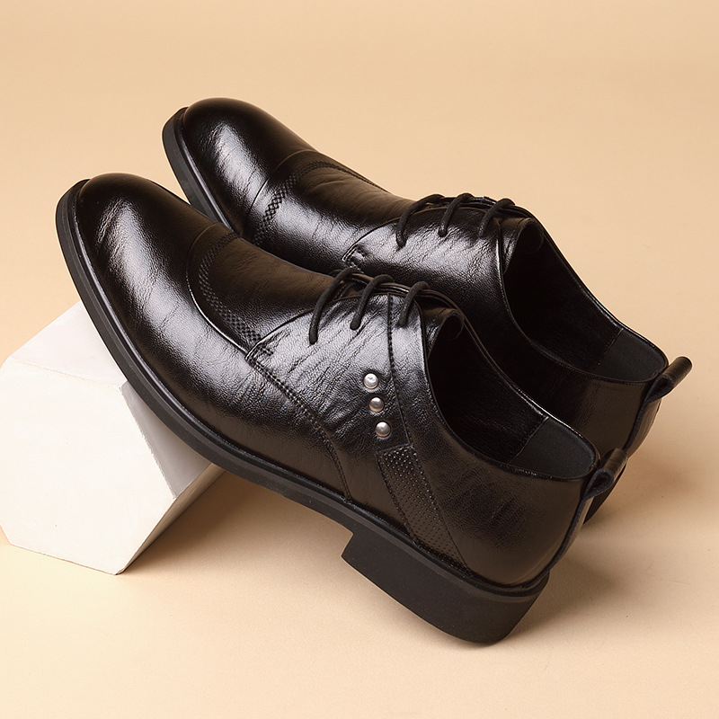 Leather Oxford Shoes With Meta - Men'S Formal Party Wear Shoes reseña y precio