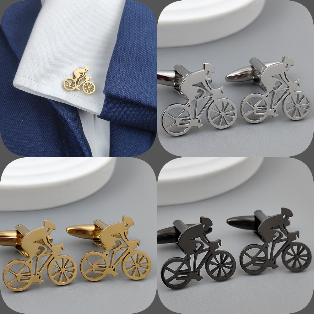 Bicycle racer gold-plated cuff - Men Formal Wear With Tie reseña y precio
