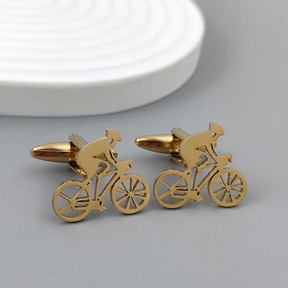 Bicycle racer gold-plated cuff - Men Formal Wear With Tie reseña y precio
