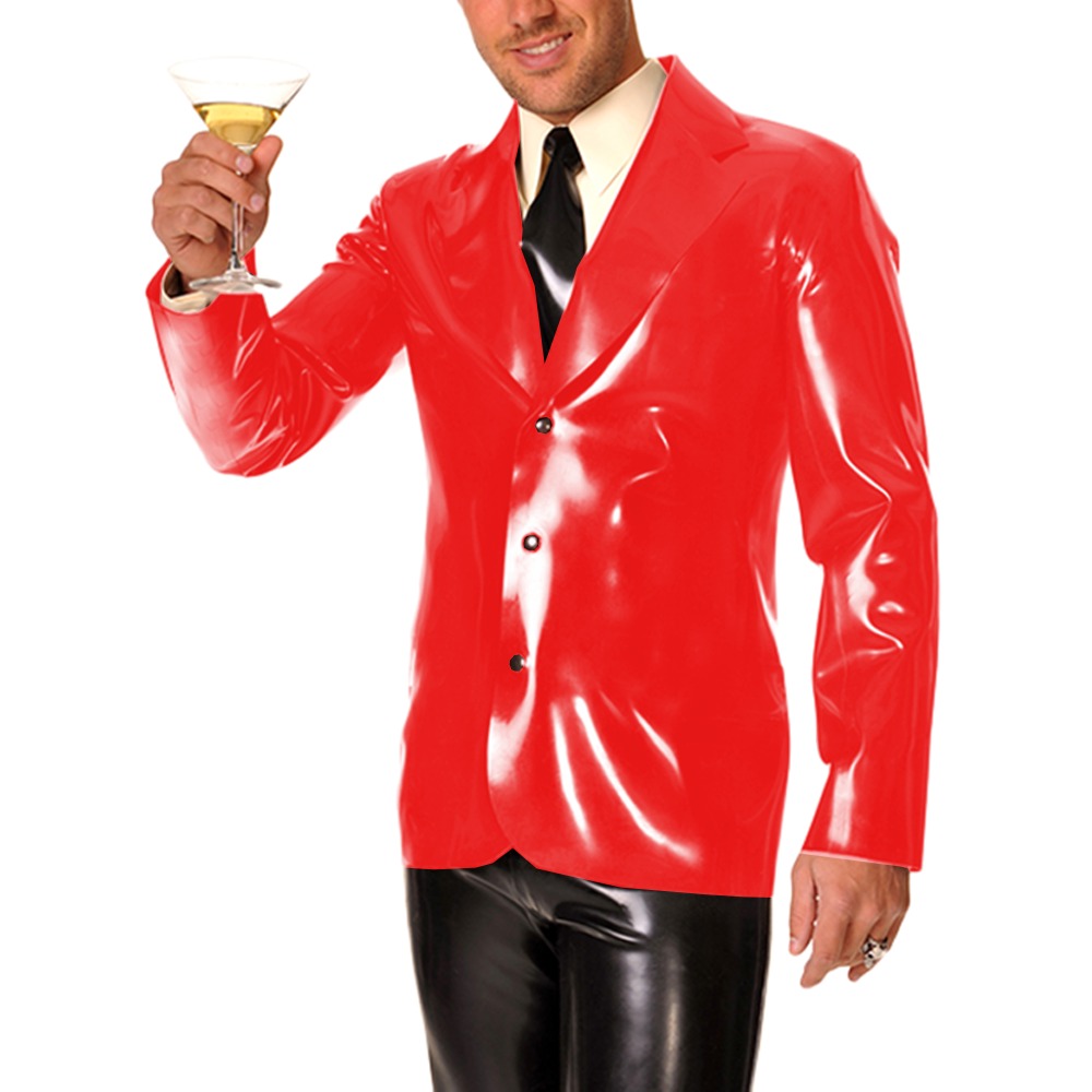 Men's Long Sleeve Vinyl PVC Le - Men Formal Wear Look reseña y precio