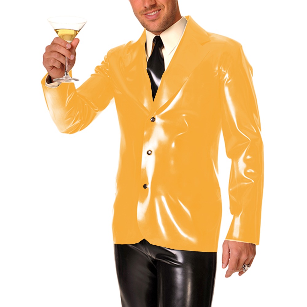 Men's Long Sleeve Vinyl PVC Le - Men Formal Wear Look reseña y precio
