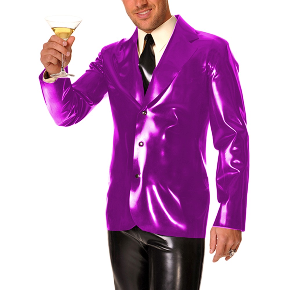 Men's Long Sleeve Vinyl PVC Le - Men Formal Wear Look reseña y precio