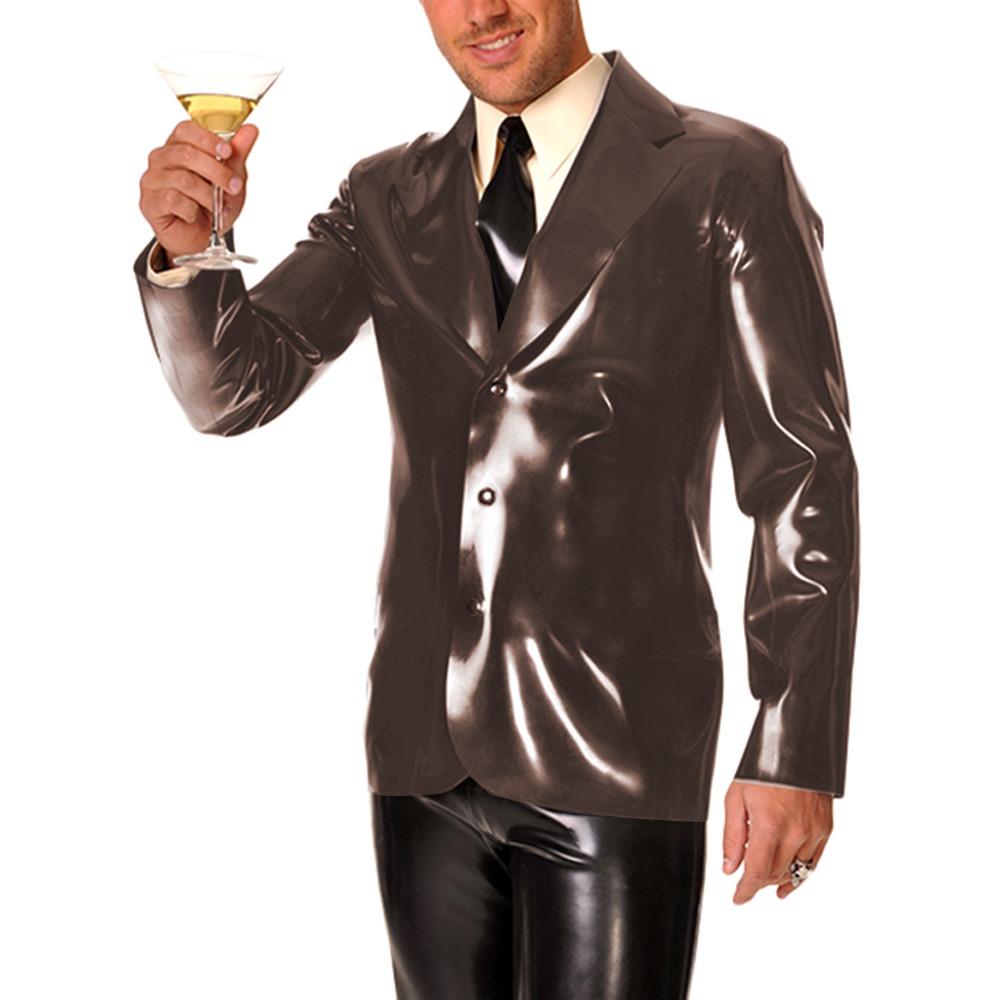 Men's Long Sleeve Vinyl PVC Le - Men Formal Wear Look reseña y precio