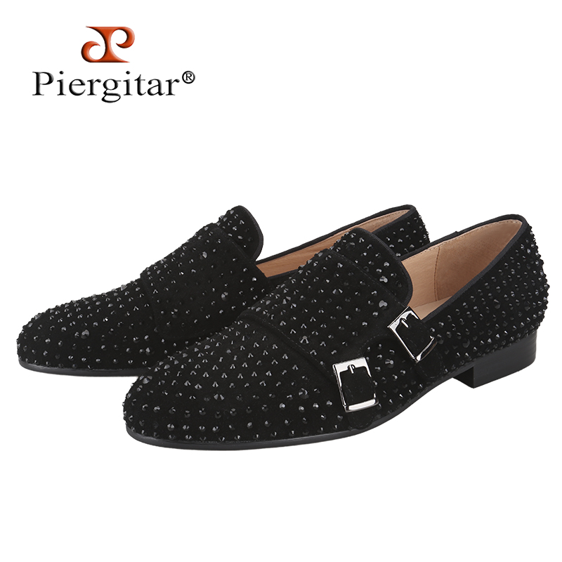 Piergitar New Black Suede Men  - Men'S Formal Party Wear Shoes reseña y precio