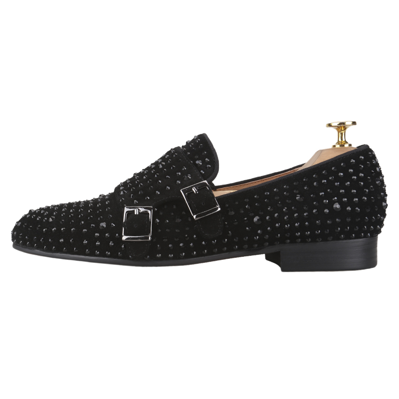 Piergitar New Black Suede Men  - Men'S Formal Party Wear Shoes reseña y precio