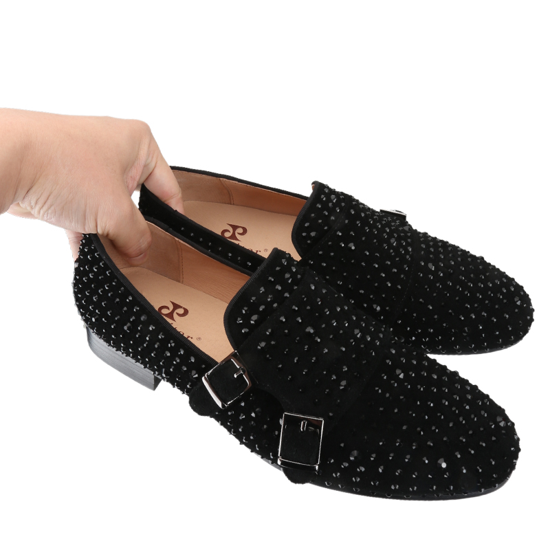 Piergitar New Black Suede Men  - Men'S Formal Party Wear Shoes reseña y precio