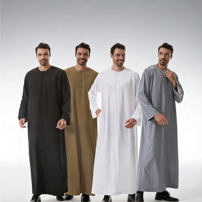 Men Loose Fit Casual Formal We - Arabic Formal Wear Men reseña y precio