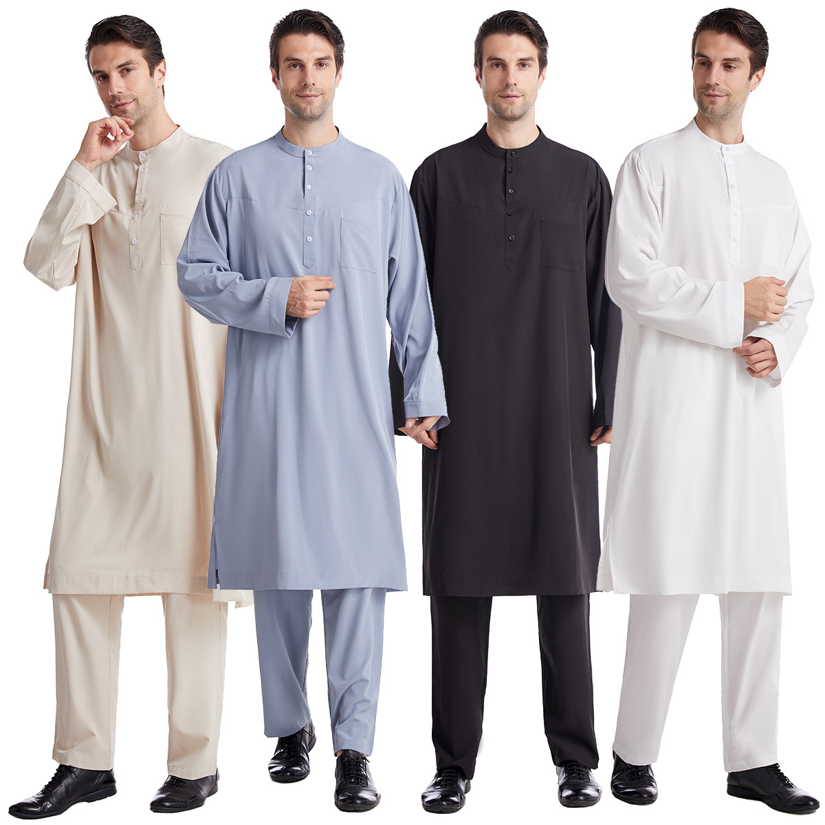 Muslim Men Jubba Thobe 2 Pice  - Arabic Formal Wear Men reseña y precio