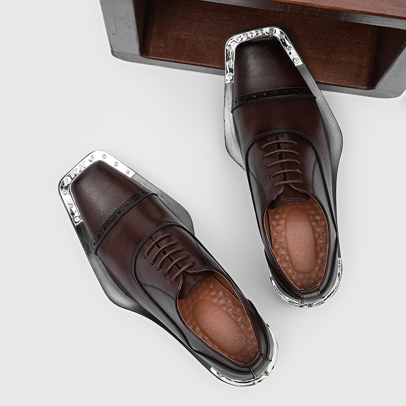 Men's leather shoes - British  - Men Formal Wear Look reseña y precio
