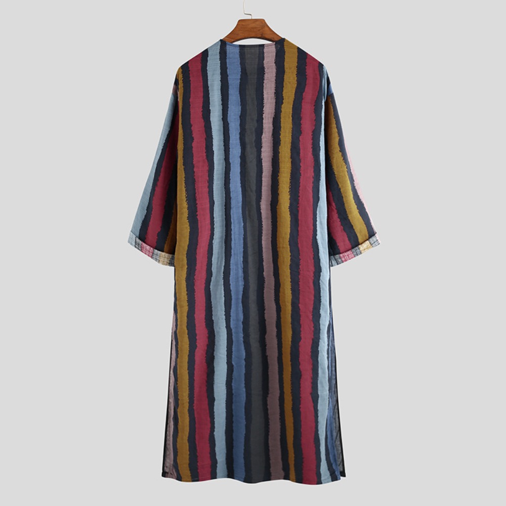 2026 New Striped Printed Musli - Arabic Formal Wear Men reseña y precio