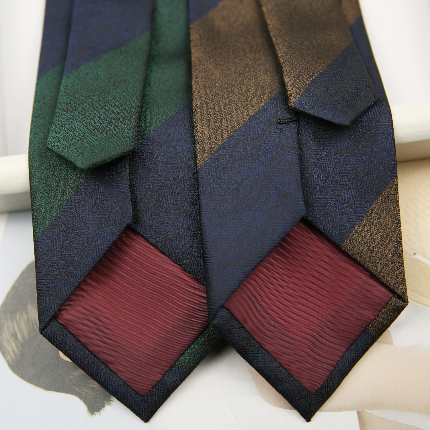 Fashion 8cm Navy Striped Neckt - Men Formal Wear With Tie reseña y precio