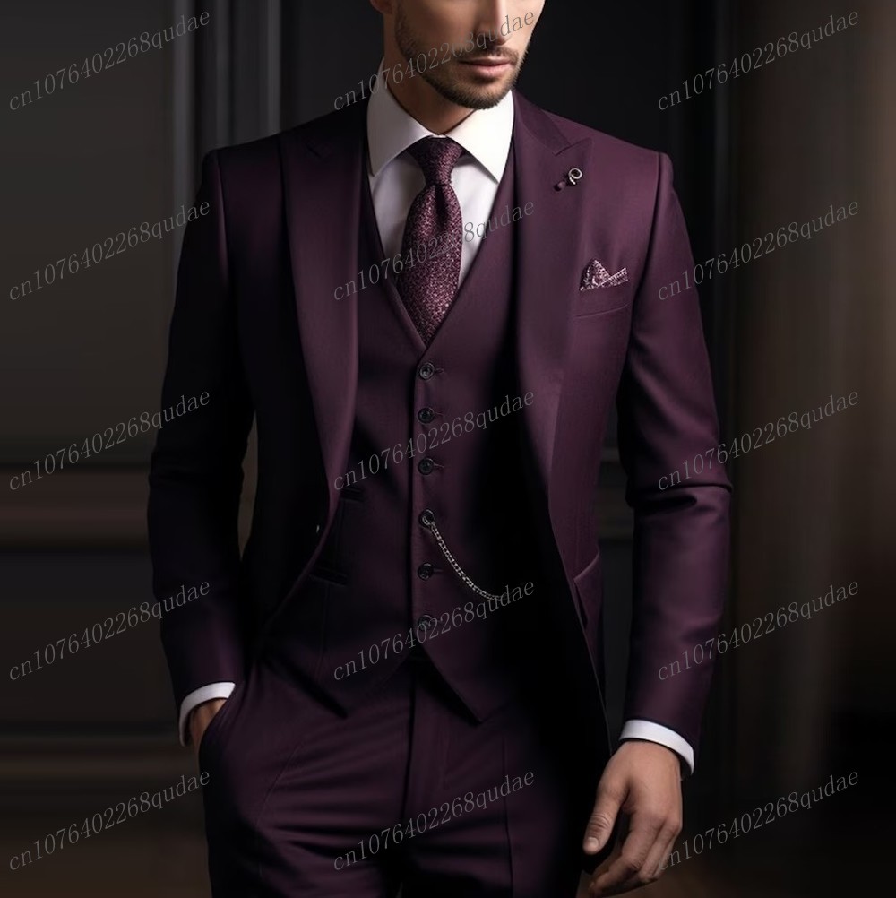 Formal Dark Purple Men Suit We - Men Formal Wear Purple reseña y precio