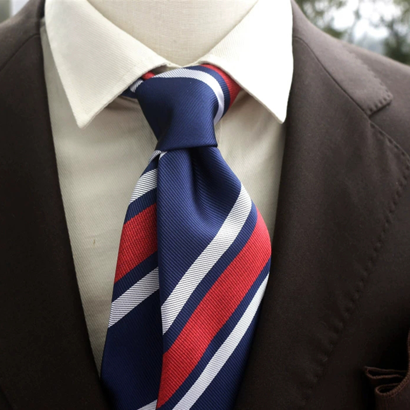 New Trendy Navy Brown Neckties - Men Formal Wear With Tie reseña y precio