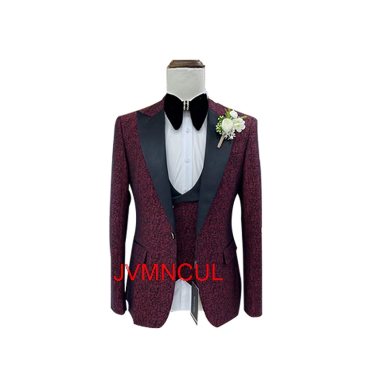 Men's Jacquard 3 Piece Suit Sl - Men'S Formal Wear For Reception reseña y precio