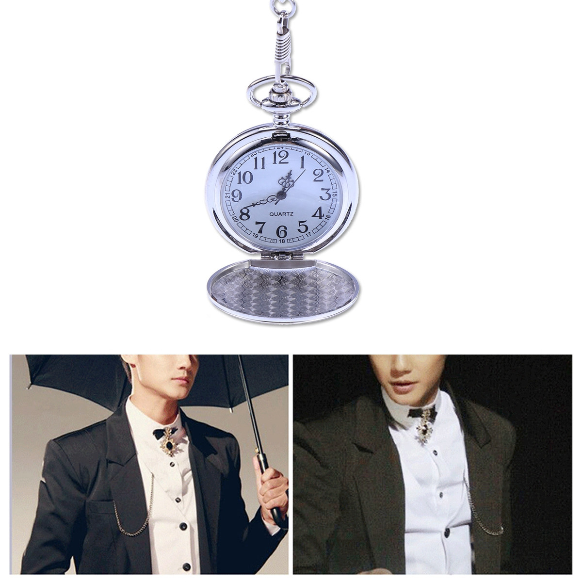 Silver Vintage Style Men Pocke - Arabic Formal Wear Men reseña y precio