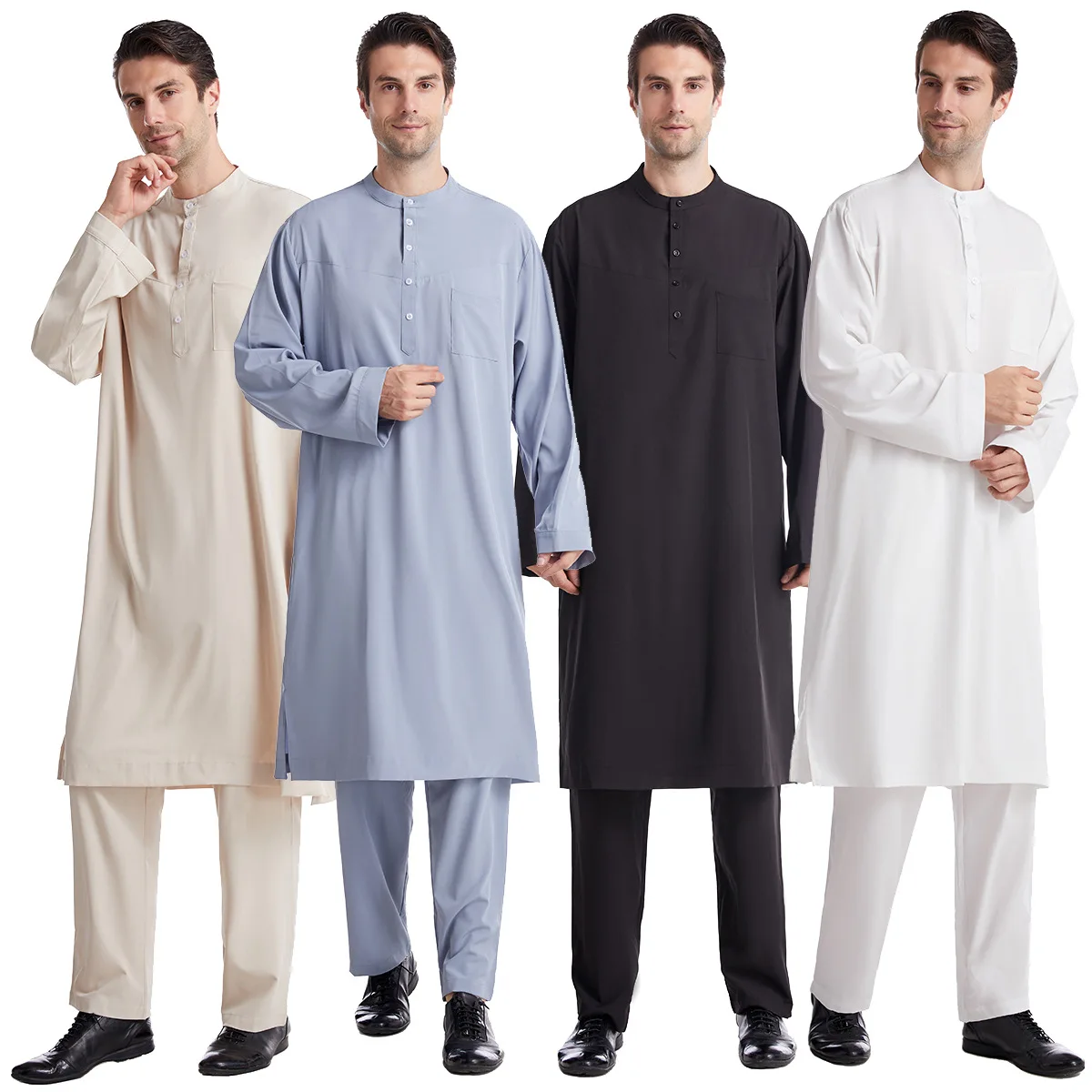 Muslim Men Jubba Thobe 2 Pice  - Arabic Formal Wear Men reseña y precio