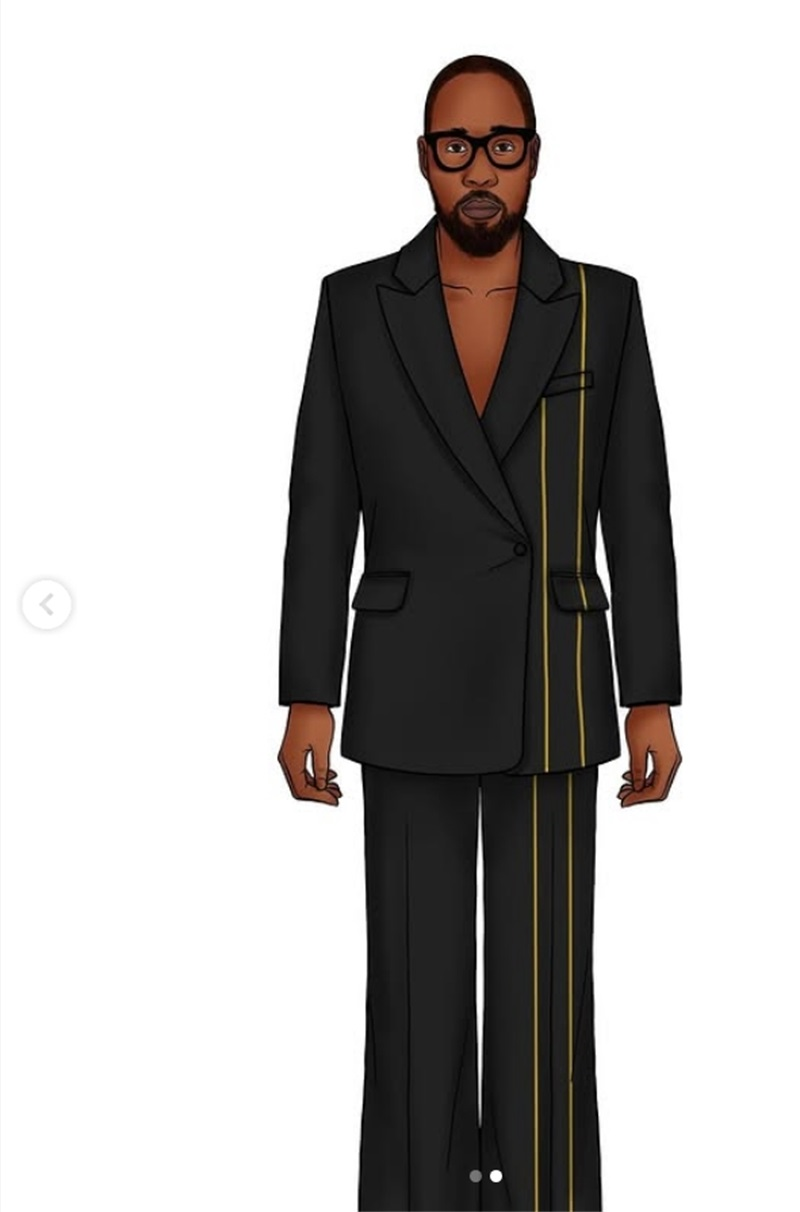 Black Men Suit Set 2 Piece Bla - Formal Wear For Men Yellow reseña y precio