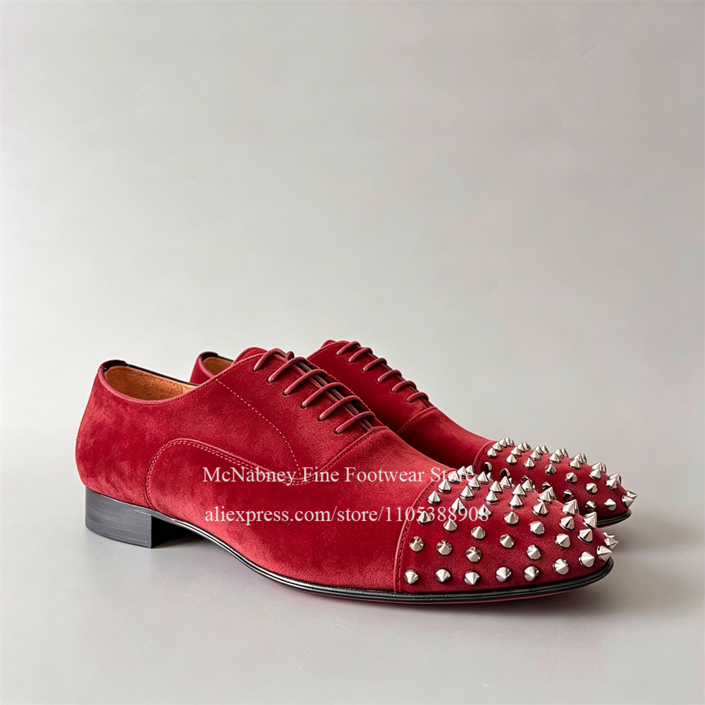 Spike Studs Leather Dress Shoe - Men'S Formal Party Wear Shoes reseña y precio