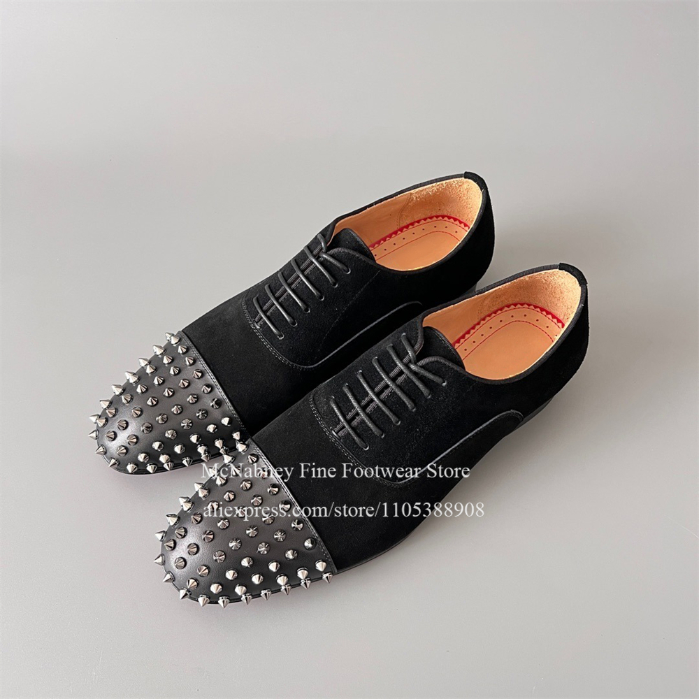 Spike Studs Leather Dress Shoe - Men'S Formal Party Wear Shoes reseña y precio