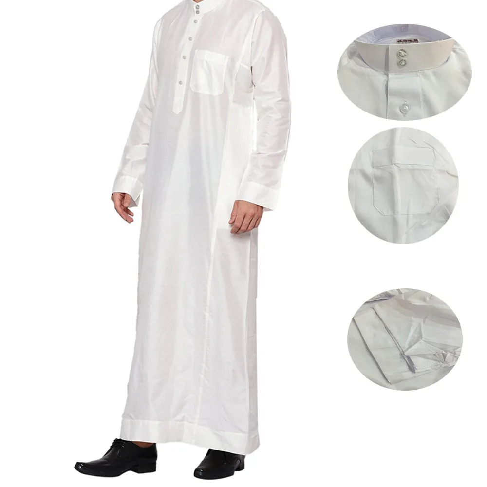 Mens Polyester Qatari Thobe St - Arabic Formal Wear Men reseña y precio