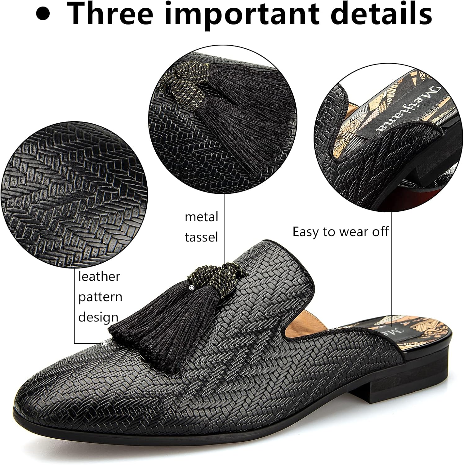 Leather Slippers Breathable Su - Men'S Formal Wear Slippers reseña y precio