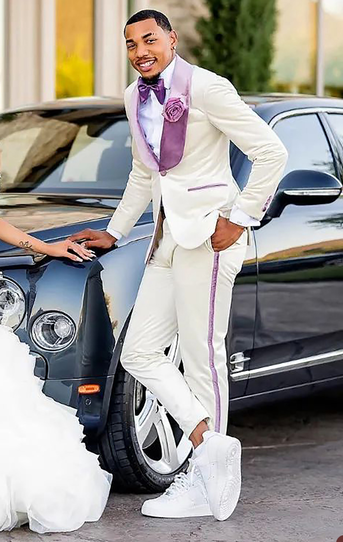 White Men Suit Set 2 Piece Bla - Men Formal Wear Purple reseña y precio