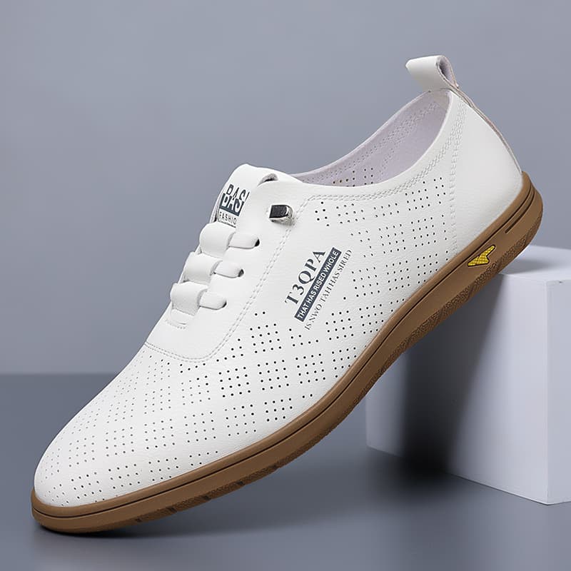 Men Slip On Solid White Leathe - Men'S Formal Office Wear Shoes reseña y precio
