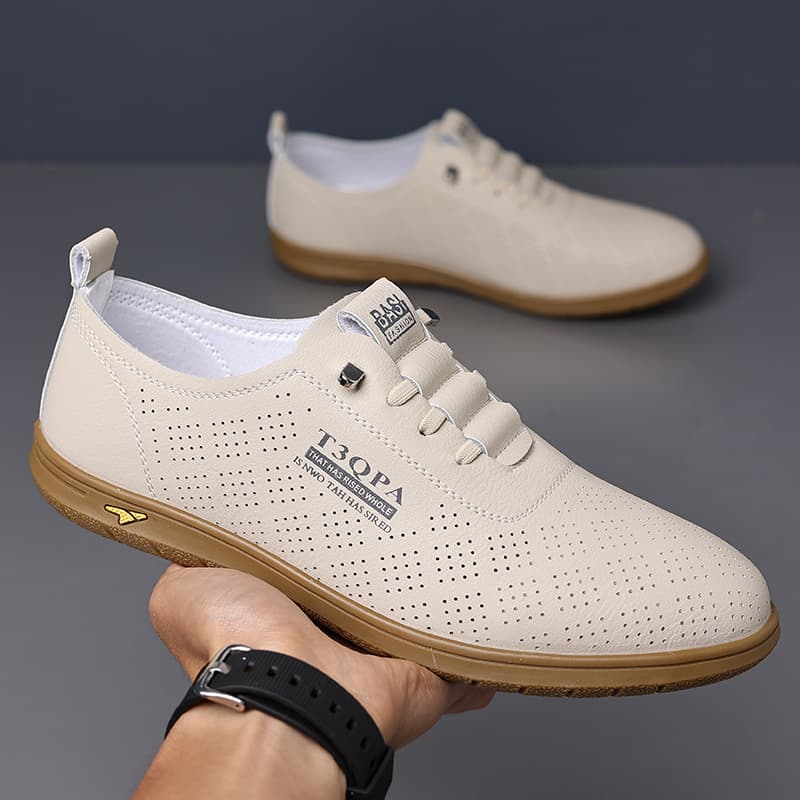Men Slip On Solid White Leathe - Men'S Formal Office Wear Shoes reseña y precio