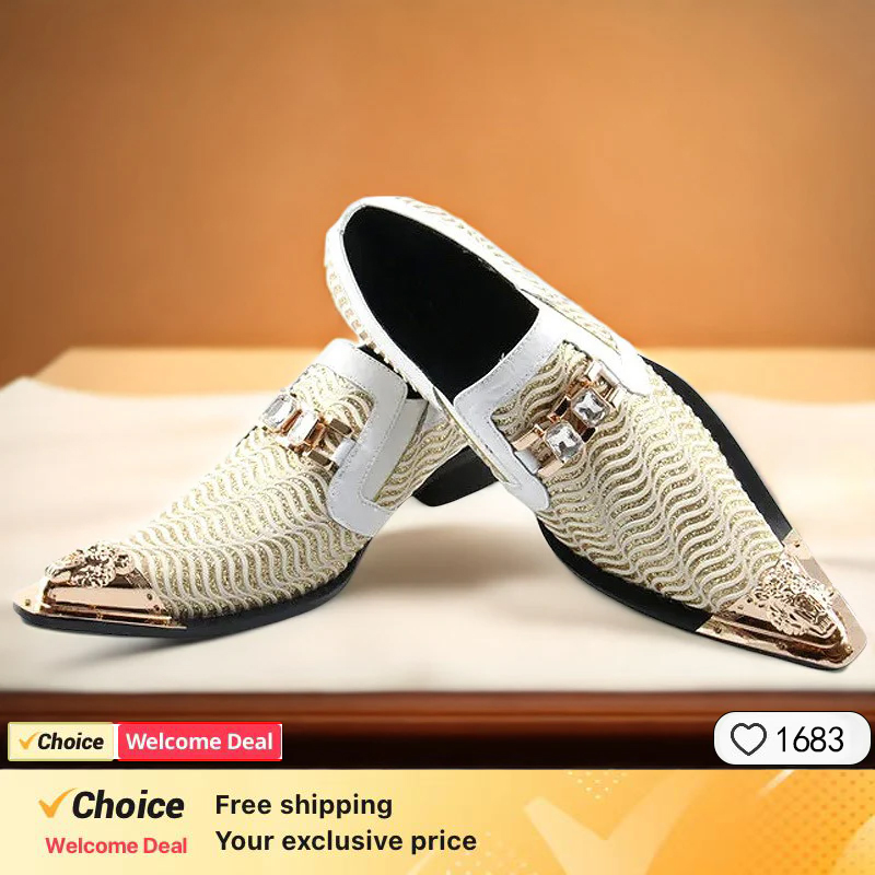 Spring and Autumn Crocodile Li - Men'S Formal Party Wear Shoes reseña y precio