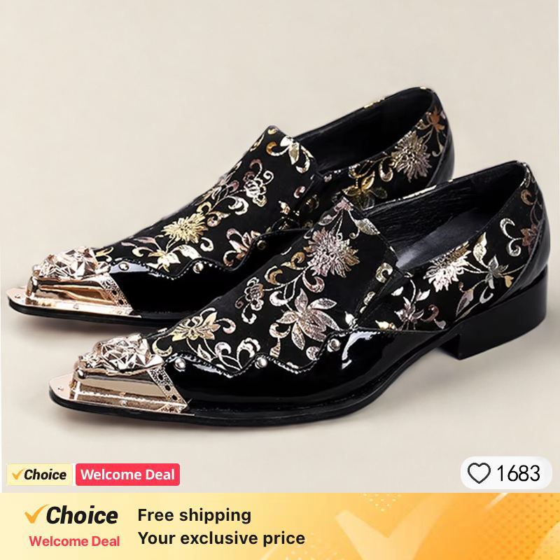 Spring and Autumn Crocodile Li - Men'S Formal Party Wear Shoes reseña y precio